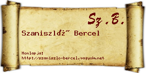 Szaniszló Bercel névjegykártya